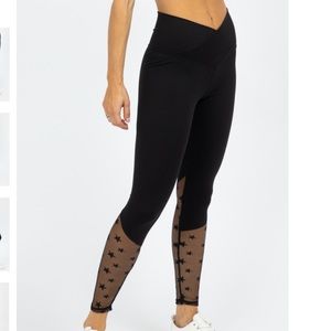LA Society star mesh leggings